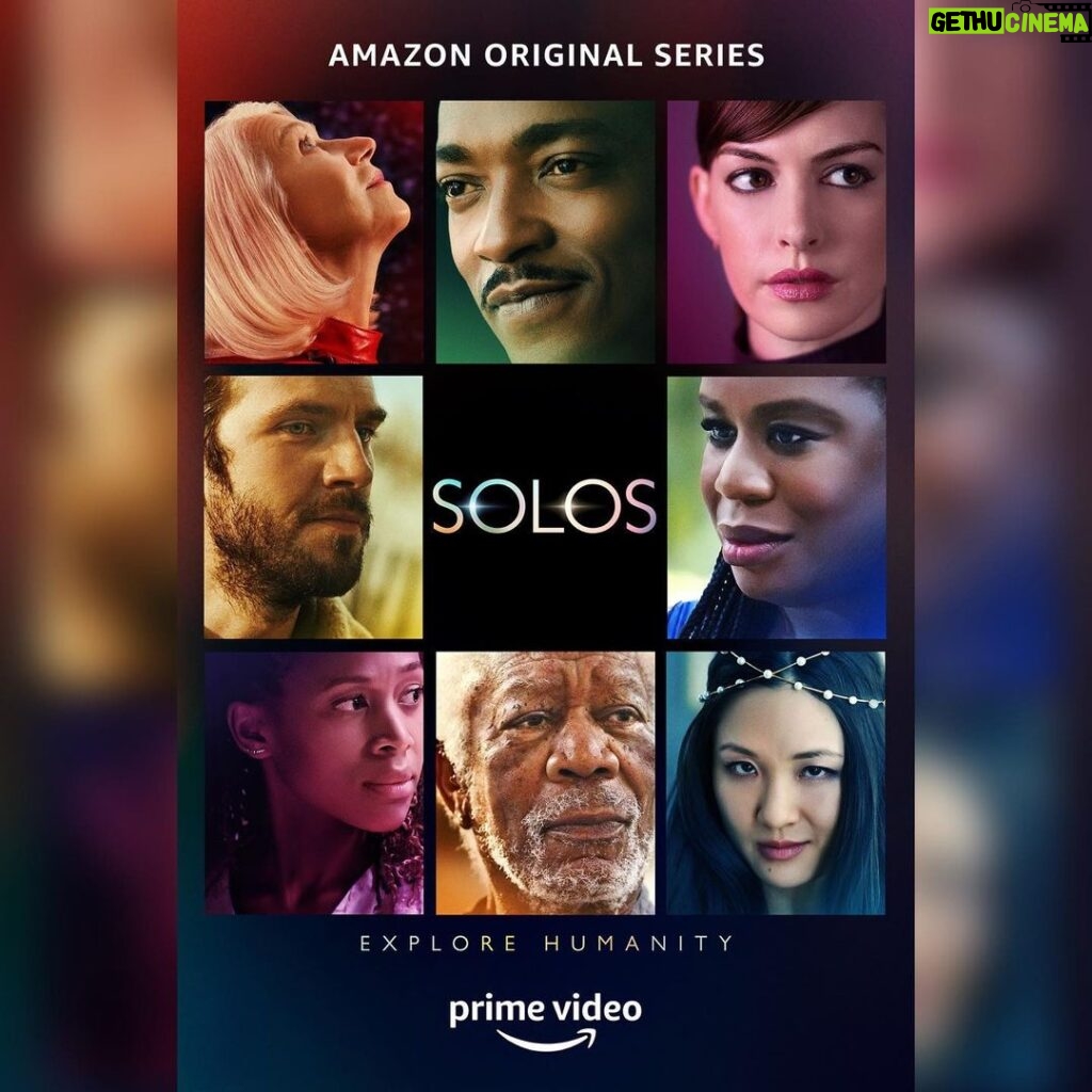 Anne Hathaway Instagram - Watch the show my Father calls “exceptional” and “Twilight Zone-y.” SOLOS, streaming now on @amazonprimevideo. #SolosPrime
