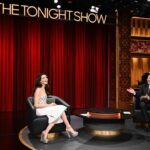 Anne Hathaway Instagram - Thanks @jimmyfallon for having me on @fallontonight to talk #Eileen—it was a scream!!!