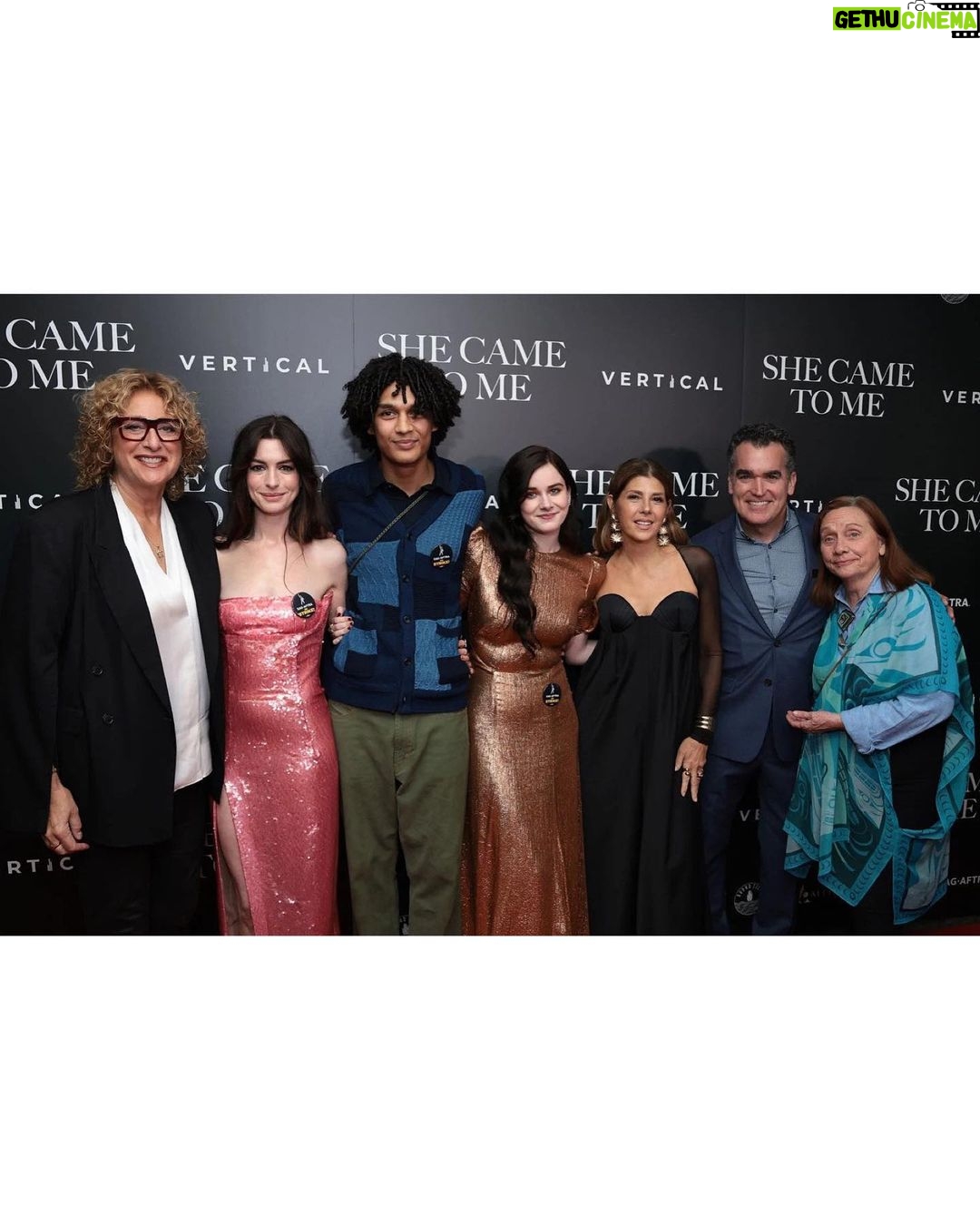 Anne Hathaway Instagram - #SheCameToMe—a new film written/directed by @rebeccamillerstoryteller, starring Peter Dinklage, @marisatomei and myself, with an original song by none other than @springsteen—is opening nationwide TODAY!! Hope you check us out!! xx **Please note: this film has secured an interim SAG-AFTRA agreement**