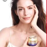 Anne Hathaway Instagram - I'm so excited to be a @shiseido brand ambassador and am honored to have been chosen to represent the line #VitalPerfection!! Shiseido and I are aligned in our belief that your skin is one of the most important investments you can make in your life and that we should never stop exploring our own potential—at any age. Thank you to Shiseido for inviting me to join your wonderful family!! 💜✨ #ShiseidoSkincare #PotentialHasNoAge