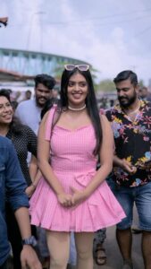 Ansha Mohan Instagram - Celebrating 17 million views with a slice of sweet success right where it all began.❕🍰 Wearing @garggyboutique Makeover @makeoverbyhayahakeem_ Dop @aswal_shaji #fyp #thrissurmarket #MarketMilestone #sweetvictory
