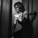 Antónia Lišková Instagram - 🖤🤍 @deluge_mag Photo by @fabcestari Muah @emanueladigiammarco Styled by @muccinoamatulli Press @lapalumbocomunicazione #bw #photo #glam #pic #photography #me