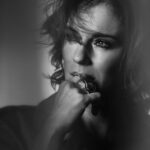 Antónia Lišková Instagram - 🖤🤍 @deluge_mag Photo by @fabcestari Muah @emanueladigiammarco Styled by @muccinoamatulli Press @lapalumbocomunicazione #bw #photo #glam #pic #photography #me