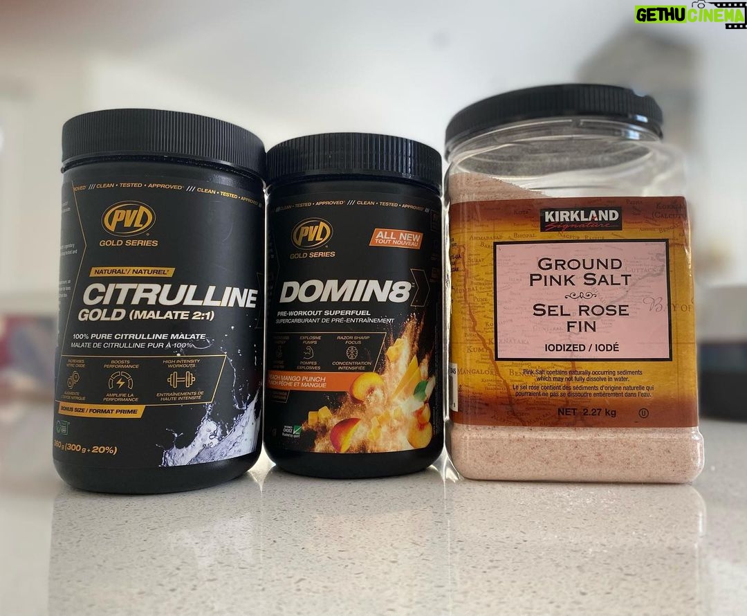 Anthony Carelli Instagram - Please try this! My cocktail is PVL’s domin8, citrulline, and a quarter teaspoon of Himalayan sea salt, the results are improved vitamin and mineral absorption and an INCREDIBLE taste! it’s like a jacked up Gatorade. @purevitalabs #Nutrition #Supplements #HealthIsWealth #Fitness #Wellness Woodland Beach