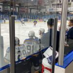 Anthony Carelli Instagram - Marko’s first hockey game experience, the Collingwood Blues put on a clinic tonight. It was a great atmosphere and we will definitely be back. As a parent I use these positive experiences to inspire my son with his future athletic endeavours. AND he got a puck! #ohl #hockey #canada #athlete @cwoodbluesjra Collingwood, Ontario