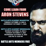 Anthony Carelli Instagram - Come out and learn from former WWE superstar and current NWA superstar Aron Stevens. Battle Arts Academy Beaverton October 10 and 11 from 8 pm until 10 Battle Arts Academy Mississauga October 16, 17 and 18th 8:00 pm until 10 #prowrestlingtraining #battleartsacademy #beavertonontario #mississauga #prowrestlingislife