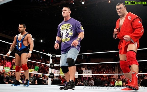 Anthony Carelli Instagram - One of the best match’s we ever had !!! #johncena #santinomarella #vladimirkozlov