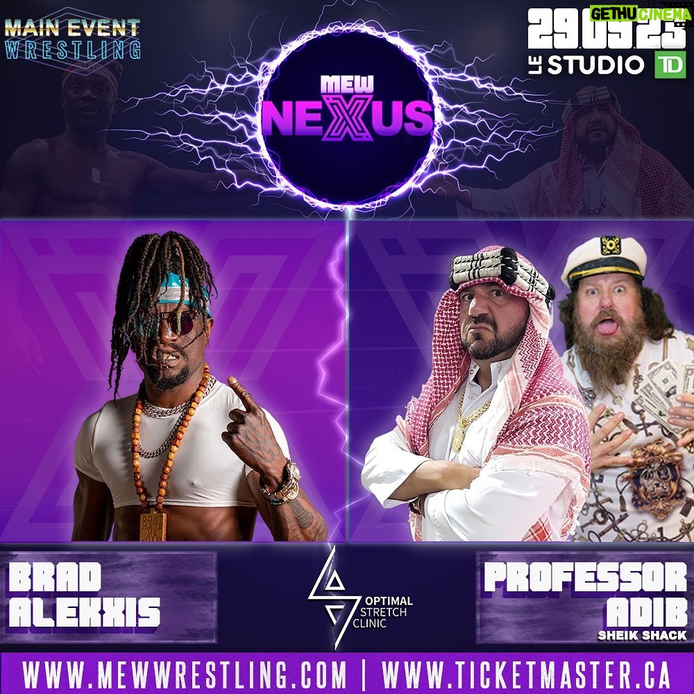 Anthony Carelli Instagram - MEW President Santino takes on YouTube sensations, the Haroon Twins! The Russian Dynamite Masha Slamovich looks for a dream debut when she goes for MEW gold against Seleziya Sparx, Rose and "the Mountain" Vanessa Kraven! Yayne Harrison searches for answers after Beastking FTM turned on his apprentice, the "Franchise" finally gets one step closer to Michael "The Mind" Paterson and a 3-way international showcase match! Tickets šļø Link in bio. #mewwrestling #maineventwrestling #mew #Santino #haroontwins #youtube #prowrestling #womenswrestling #dubaiwrestling #dubaiwrestler #montreal #ashleydamboise #vanessakraven #MashaSlamovich ā at Le Studio TD.