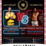Anthony Carelli Instagram - The Heavyweight Championship match up for the September 2nd, 10 year anniversary show will feature Joe Mac taking on the Champion Iseah Bronson. @immackulatejoe @iseah_bronson #HeavyweightChampionship #Prowrestling #Mississauga #DonKolovArena #SportsEntertainment #Wwe #ImpactWrestling #Submissions #MMA @battleartspro Mississauga, Ontario