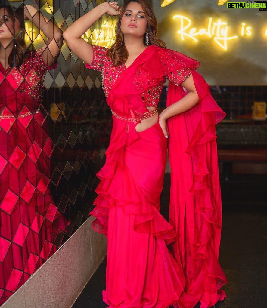Anupama Agnihotri Instagram - Embrace the glorious mess that you are. Mua & hair @makeover_rituu @makeup_by_saviii Outfit @bawreefashions Location @invisiblegastronomybar #look #looks #sections #lookbook #style #insta #instamoment #instacool #teamlfg #anupmaagnihotri
