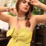 Anupama Agnihotri Instagram - 🌻 Photographer: @the_pixeleyes Stylist: @style_deintrepide Outfit: @laiba.couture Makeup: @kanak.hmua Location: @truetrammtrunk & @puneetgidwani #look #looks #sections #yallow #vibes #vibe #teamlfg #look #lookbok #instadaily #insta #anupmaagnihotri#instalike #