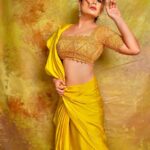 Anupama Agnihotri Instagram - Indian fashion is a complex saree of glamour, modesty and seduction. @samirafashionofficial @labelheenabafna @shotbysaurabh @sara_makemeup_academy #look #looks #lookbook #ootd #potd #style #sections #teamlfg #instadaily #instamood #anupmaagnihotri #saree #