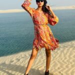 Anushka Merchande Instagram - endless summer #anushkamerchande #actress #doha #qatar #foryou #explore #instagood Desert Safari Doha