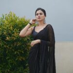Anusree Instagram – “Elegance in simplicity”
Wearing black to let the outfit speak for itself…🖤🖤🖤💜💜💜
#black #minimalstyle# shootdays #withblack

MaH @pinkyvisal 
Assistant @nidhinmaniyan
Ear ring @varuthri_findings
Outfit @alankaraboutique 
Styling @sabarinathk_
Click @amalkrishna_photographs