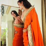 Archana Gupta Instagram - Saree vibes forever 🧡 . . . . . . . . #sareelove #sareeaddict #sareefashion #sareeblouse #designersarees #archana #archannaguptaa #ootdfashion #mystyle #sari #indianfashion #trendsetter #trendingnow #love #foryou #photoshoot #creator #instadaily #instafashion Mumbai, Maharashtra