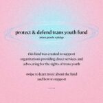 Ariana Grande Instagram – please join me in donating to this fund i’ve created with @pledge.to to support organizations providing direct services and advocating for the rights of trans youth ! right now there are hundreds of disgraceful bills pending in state legislature that target trans youth and aim to curb their rights. this will provide critical funds to organizations advocating for the rights of trans youth. please share & swipe to find out more about where exactly our money is going !!!
text PLEDGE to 707070 or use pledge.to/protect-defend-trans-youth-fund to donate