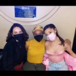 Ariana Grande Instagram - @wicked_musical what an unimaginably, indescribably special experience. @sunnybrittney & @lindsayheatherpearce you were both so incredibly stunning. it was an absolute honor meeting your Galinda & your Elphie !!!! floating home.