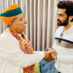 Arjan Bajwa Instagram - The new year began with a meeting over tea with h’ble minister of Law & Justice,govt of India Shree Arjun Ram Meghwal ji..being a former IAS officer,listening to him about new policy of having 33% reservations for Women in politics and other affairs showed an exemplary vision and insight for women empowerment…🙏🏻 . . . . @arjunrammeghwalofficial ji @bjp4india @mygovindia @narendramodi #india #govtofindia #memberofparliament #jaihind🇮🇳 #womenempowerment #womenpower #progress
