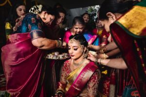 Arjun Kamath Instagram - I believe that the bond of a child and her mother is simply magical, imbued with the kind of love that no one else can comprehend or share. This is why, when I am shooting weddings, I look forward to portraying this very relationship between the bride and her mother and the groom and his mother as well. At Lakshmi’s wedding, it was heartwarming to see the playful, loving vibe that resonated between the mother-daughter duo, filled with fun remarks and an exuberant spirit.

And while they both were vivacious most of the time, on the morning of the wedding, they graced a quiet charm, making the most of each other’s close presence. I can imagine that just having her mother around must have given Lakshmi implicit strength and validation, while for her mother, this must have been one of the most precious days. As I observed them while taking these pictures, I thought to myself how beautiful and important a day it was to both, as if the silence conveyed the tremendous love they felt for each other. 

I believe that these quieter moments are full of stillness and warmth that give milestones like weddings all the more grace. Because as touching as it is to see people revel in merriment, there is also a certain purity in the tender moments that gently unfold. And as a storyteller, I love depicting these ebbs and flows of emotions that honour the auspicious day, making it wholesome and truly once in a lifetime. 

#CapturedOnCanon with a Canon EOD 5D Mark IV and a Canon 24-70 mm f/2.8L II Lens

Lit with @profotoglobal B10’s
@srishtidigilife @canonindia_official 

Makeup @vikrammittal5 
Hair @awon.wungkhai 

#arjunkamathphotography #bride #groom #portait #mother #daughter #indian #wedding #weddingphotography #photography #eosmaestro #mentorsinfocus