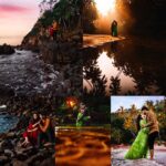 Arjun Kamath Instagram - A vivid montage of love, togetherness, and the Goan sunshine ☀️🌊 Pragnya & Hemanth, 2022 #arjunkamathphotography #preweddingshoot #prewedding #preweddingphotography #photography #photoshoot #coupleshoot #goa #nature #rocks #sun #sunrise #love #beach #water #reflection #golden #beautiful #couple #happy #art #DoGreatWithCanon #MentorsInFocus #EOSMaestro #instagood #instamood #instagram