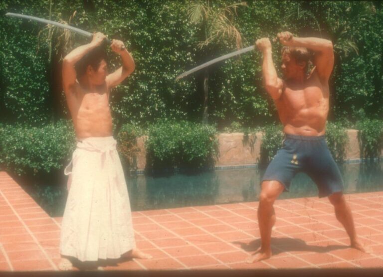 Arnold Schwarzenegger Instagram - I just heard the news that my sensei, Kiyoshi Yamazaki, passed away. He was a wonderful man and a fantastic teacher who made me believable as Conan the Barbarian with his sword training. When I say no one is self-made, this is what I mean. Who knows if Conan would have been a success if Sensei Yamazki didn’t make my swordplay realistic? He played an important role in my life, he was a dear friend, and my thoughts are with his family.