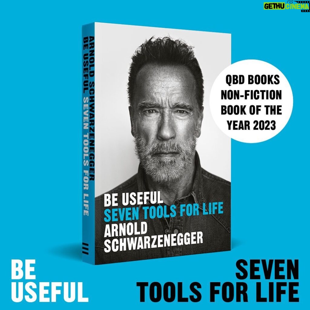 Arnold Schwarzenegger Instagram - We are so excited to congratulate Arnold Schwarzenegger on his empowering new title, “Be Useful”, taking QBD’s Non-Fiction Book of the Year title for 2023 🎉🤩 “Be Useful” is an incredible book for people struggling with the disconnect between their identity and purpose. Arnold reminds the reader in his blunt but powerful voice that they are their rescuer, and the reader is the key to their success and happiness. To get your copy of “Be Useful”, make sure to visit QBD in-store or click the link in our bio 🔗 #QBDBooks #BookoftheYear #NonFictionBookoftheYear #OutNow #NewRelease #BeUseful #ArnoldSchwarzenegger #Bookish #PenguinBooksAus @penguinbooksaus