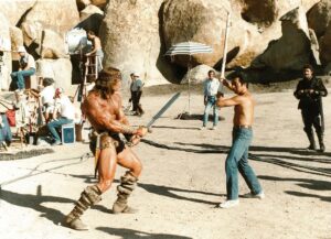 Arnold Schwarzenegger Instagram - I just heard the news that my sensei, Kiyoshi Yamazaki, passed away. He was a wonderful man and a fantastic teacher who made me believable as Conan the Barbarian with his sword training. When I say no one is self-made, this is what I mean. Who knows if Conan would have been a success if Sensei Yamazki didn’t make my swordplay realistic? He played an important role in my life, he was a dear friend, and my thoughts are with his family.
