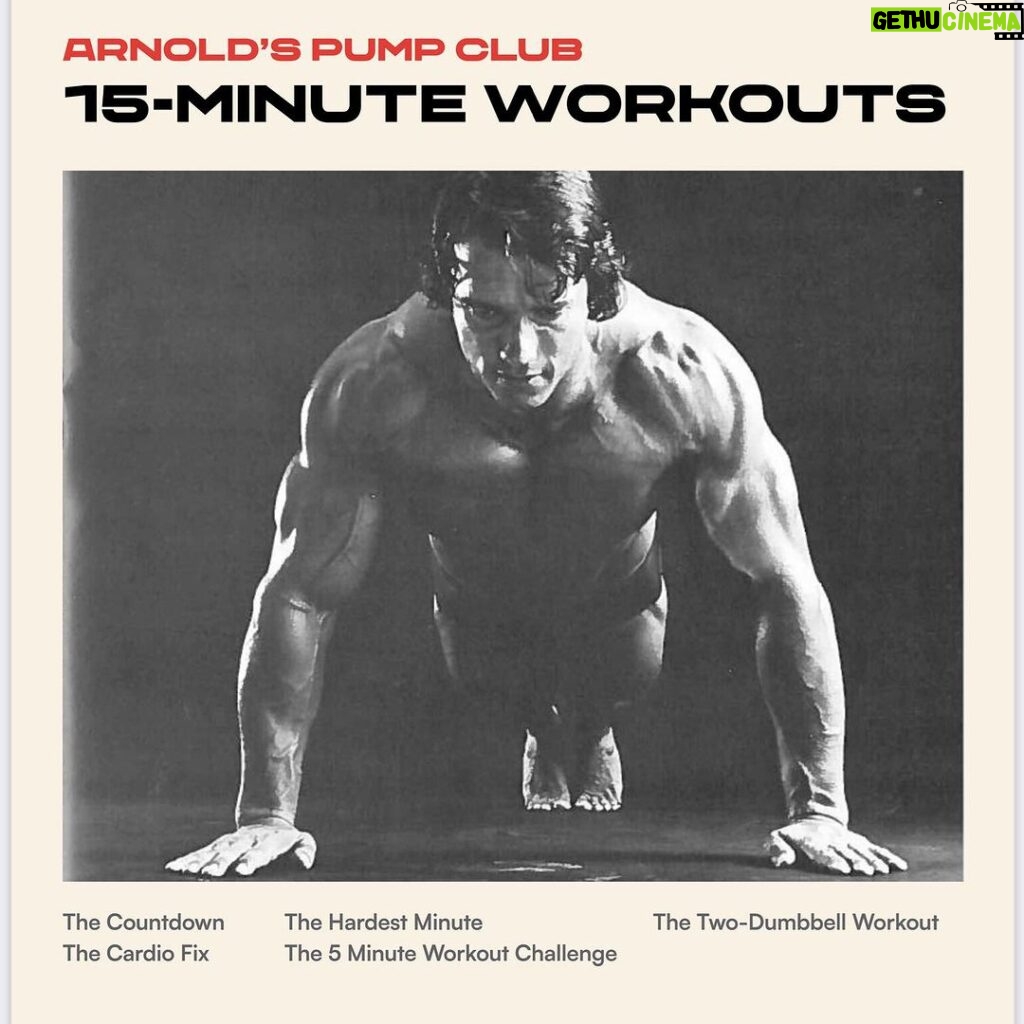 Arnold Schwarzenegger Instagram - Some newsletters do a limited-time thing with free e-books. I don’t believe in that, so when you sign up for #ArnoldsPumpClub, my welcome email has every e-book we’ve released. Click the link in my bio!