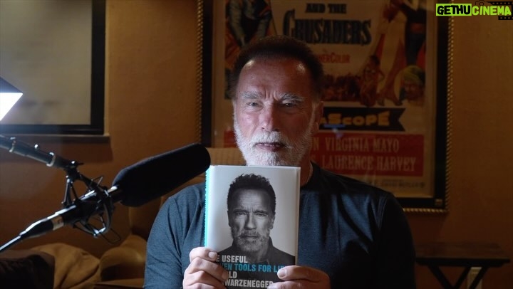 Arnold Schwarzenegger Instagram - Since so many of you ask whether I narrated it myself, here’s some behind the scenes of my audiobook recording in my home studio. Order Be Useful! Do it now! Link in my bio 💪