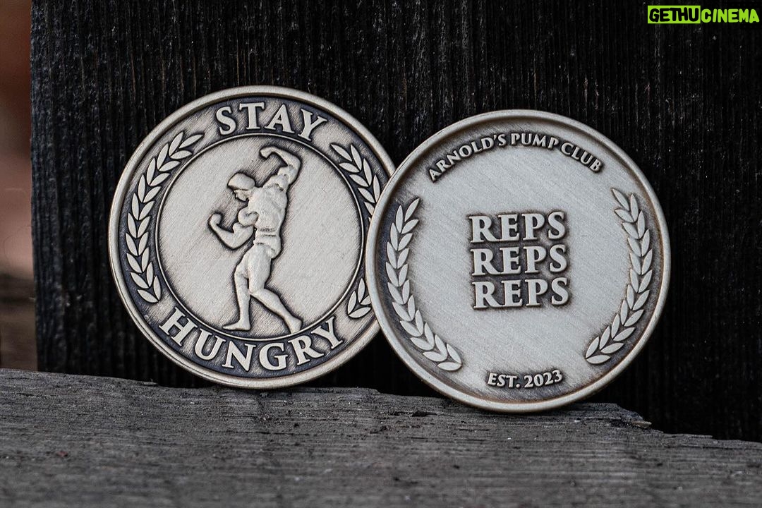 Arnold Schwarzenegger Instagram - Throughout my life, my curiosity and my vision brought me to fantastic places I could have never imagined. This isn’t just luck, it’s because I always remember what I learned as a young man and what I continue to live by today: STAY HUNGRY. Get the Stay Hungry medallion with the link in my bio.