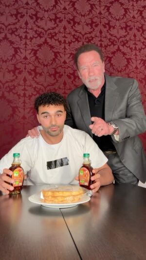 Arnold Schwarzenegger Instagram - Don’t waste food and terminate pollution @schwarzenegger @schwarzeneggerclimateaction @youneszarou #yzfamily #terminate #pollution