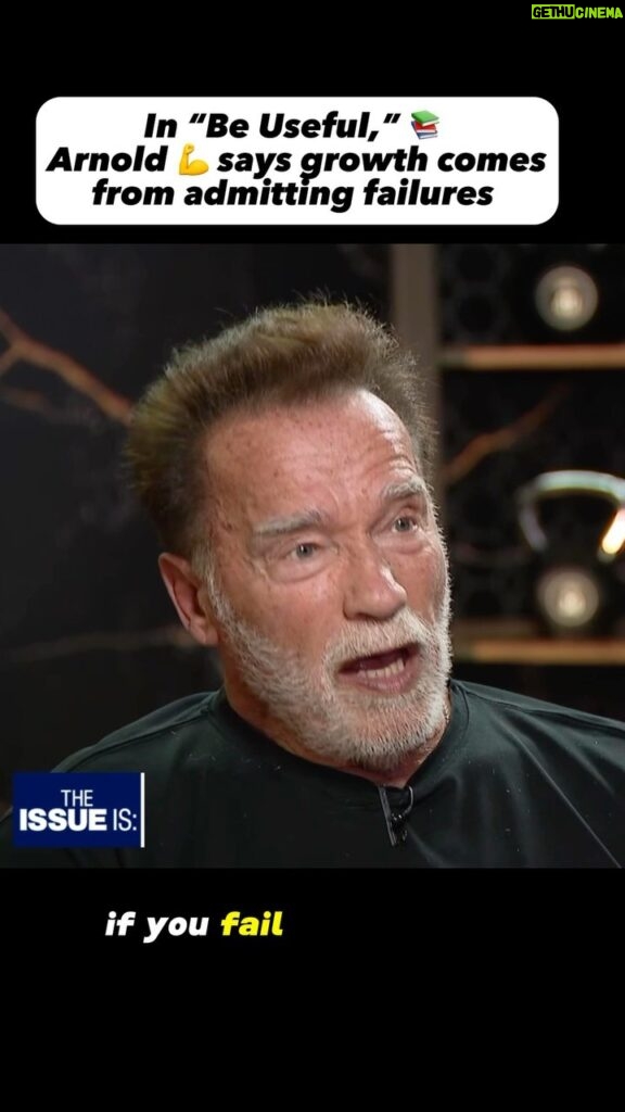 Arnold Schwarzenegger Instagram - @schwarzenegger 💪says the only way to truly grow your 🧠 mind is to admit failures. He says much like working out your muscles, you need to work out your mind. He says being honest about your shortcomings is the only way to truly address them. #arnoldschwarzenegger #arnold #muscles #fitness #character #news #elexmichaelson #theissueis Golds Gym Venice Beach