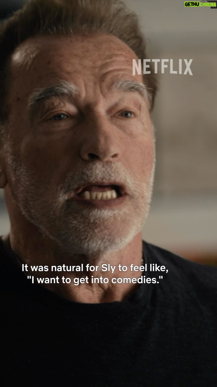 Arnold Schwarzenegger Instagram - I am so proud of you, my friend @officialslystallone. Everybody, watch Sly on @netflix.