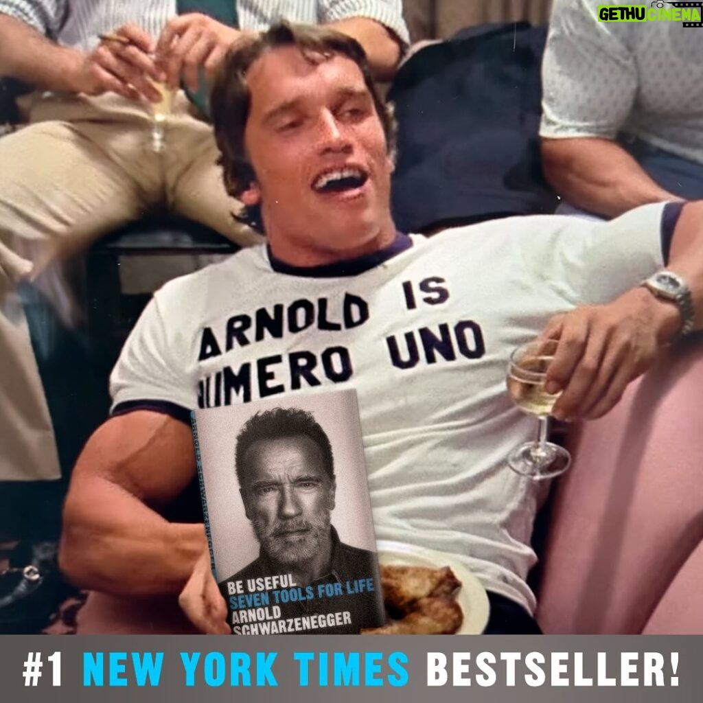 Arnold Schwarzenegger Instagram - NUMERO UNO. Thank you to each and every one of you who bought Be Useful, thank you to my fantastic team, thank you to my publisher @penguinpress . We aren’t finished. My vision is this book helping everyone to feel more positive and empowered to change their lives and then the world, and I won’t stop until that vision is a reality.