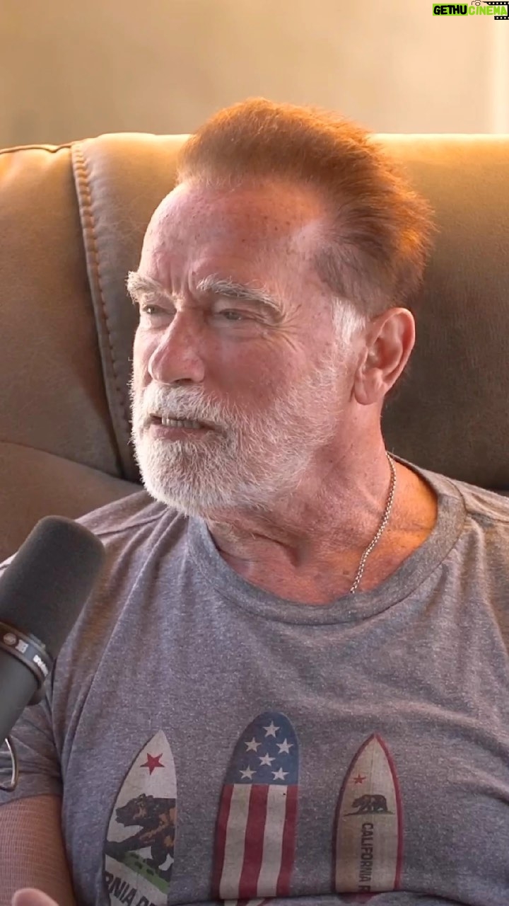 Arnold Schwarzenegger Instagram - Arnold Schwarzenegger was told he was too ripped to be a movie star. Part 2 of his latest episode of #Literally with @roblowe just dropped. Listen at the link in bio.