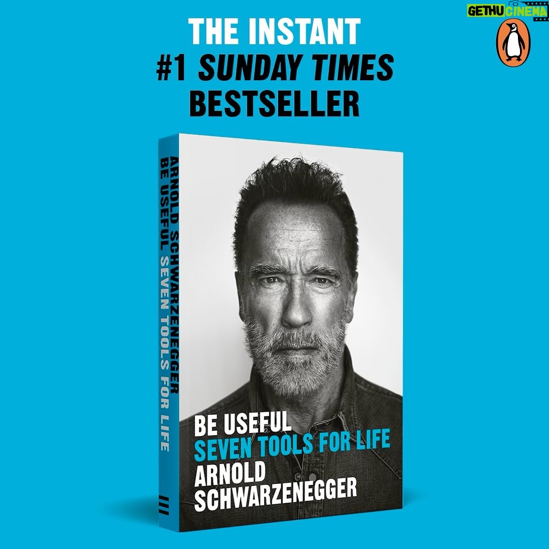Arnold Schwarzenegger Instagram - THANK YOU to my friends in the UK! You made Be Useful #1, and I can’t wait to see all of you in a week to thank you in person.