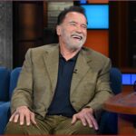 Arnold Schwarzenegger Instagram - Early in his career as an entertainer, Arnold @Schwarzenegger befriended comedy legend Milton Berle who helped him connect with American audiences. #Colbert Ed Sullivan Theater