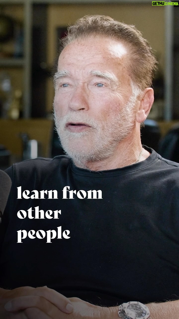 Arnold Schwarzenegger Instagram - “If you get stuck in your own training routine and stop learning from other people, you’ll never become a champion.” An excerpt from my conversation with Arnold Schwarzenegger. Episode 784. Streaming everywhere you enjoy podcasts and also viewable on YouTube + Spotify. 🌱💪-Rich
