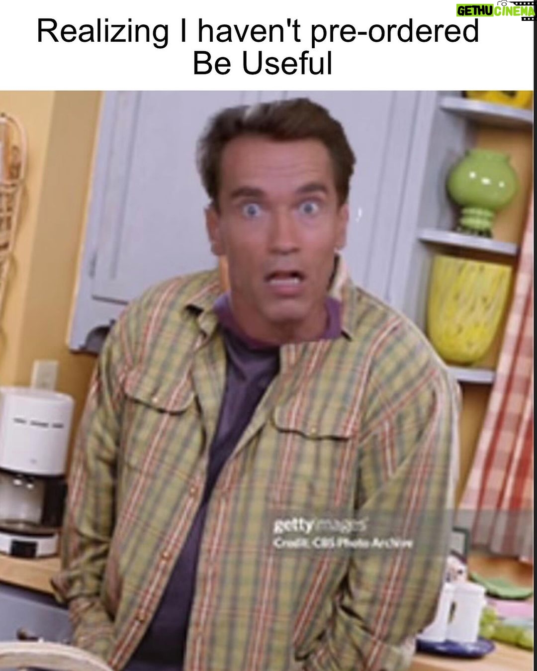 Arnold Schwarzenegger Instagram - Realizing I didn’t pre-order Be Useful vs. after pre-ordering Be Useful. Get it at the link in my bio. DO IT NOW 💪
