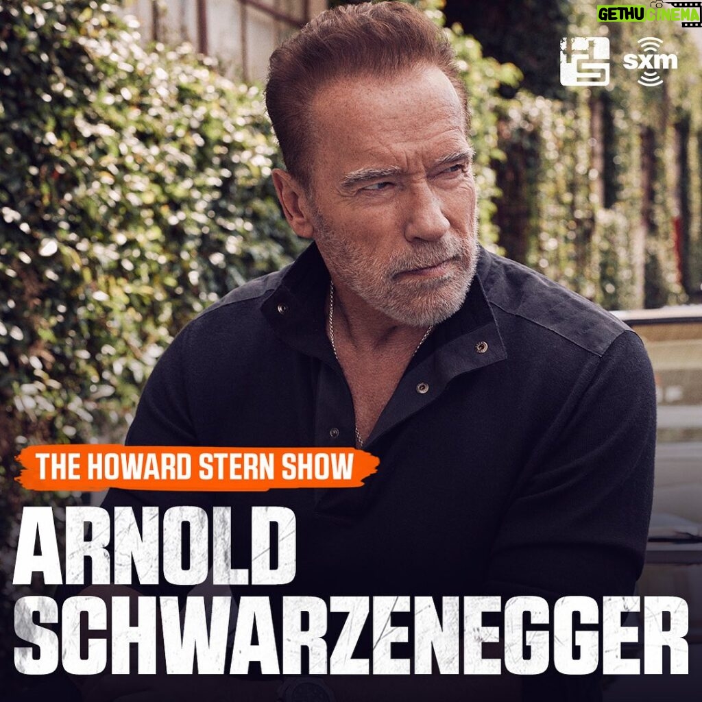Arnold Schwarzenegger Instagram - TODAY: Arnold @Schwarzenegger returns to the #SternShow! Tune in now to catch his interview with Howard on @siriusxm #Howard100!