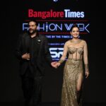 Ashika Ranganath Instagram - About last night ✨ Grand finale - Bangalore times fashion week 2023 @bangalore_times @fashionweek @rockystarofficial P.s not my element but enjoyed it ;)