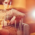 Ashika Ranganath Instagram - All gold & glitzzz ✨ Blurrryyy magic by @sandeep.mv ♥️📸 P.s loveeeee this music ♥️🔥