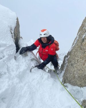 Ashima Shiraishi Instagram - Chamonix photo dump ♻️📷 Tues: lead world cup finals ▶️ Wed: mountaineering type beat 🏔⛏🪖. (Was terrified of the axe and crampons 90% of the time) Digital Crack was equally wet as it was majestic, but I'm v happy I got to pull some moves! 😢❄️💧grateful to have had the privilege of traveling abroad to do what I love w some high-quality people 💟🎇 thank you @johnrobeds for leading us up Aiguille du Midi and @gajdaphotography , for the pictures and being a trooper/fellow novice alpine climbing companion🤝- wouldn’t have done it without you.