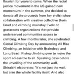 Ashima Shiraishi Instagram - ✨it was such a joy to be able to fuse community, climbing, fashion, art and storytelling through this project ✨ Shoutout to : @memphisroxclimbing , @allriseoutdoors , @wearebraindead , @evolv_worldwide . Publication - @highsnobiety Writer - @lifeforces_bonka Photography - @pegahfarah Styling - @ronnie_hart Producer - @williamgalusha Makeup - @ayaka_nihei