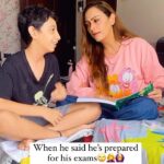 Ashita Dhawan Instagram - He said “Main ek chutki mein jawaab de sakta hu” . . Yeh aajkal ke bacche😅🙆‍♀️ : . #genz #newgeneration #lol #myson #arhmaan #truestory #haha #funny #trending #family #ashitadhawan #dabbangdhawan #reel