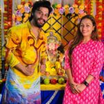 Ashita Dhawan Instagram - Happy Ganesh Chaturthi ❤️🙏 .. May HE bless Us All 🍀… GANPATI BAPPA MORIYA 🙏 . . #ganpatibappamorya #2023 #ganeshchaturthi #homesweethome #ritual #belief #faith #love #almighty 🙏 Home Sweet Home