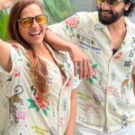 Ashita Dhawan Instagram - Twinning 👫❤️ . . #husbandandwife #partnersincrime #fridayvibes #goodvibes #love #wifematerial #romantic #lovethissong #reelitfeelit