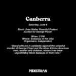 Ashleigh Cummings Instagram - WARNING: this post contains names of deceased people. AUSTRALIA!! To protest systemic racism and the deaths of people like George Floyd and David Dungay Jr who both said in their final moments, “I can’t breathe” to police, mask up, keep 1.5m apart and use your voice! I’ll be joining you in spirit ❤️💛🖤 Remember: Black, Indigenous and POC communities are disproportionately affected by the virus so please take ALL precautions so we don’t perpetuate the injustices we’re fighting. Repost from @pedestriantv • Protests in support of George Floyd, #BlackLivesMatter and Indigenous deaths in custody are being organised around the country – here's where to find them. More details at the link in bio.