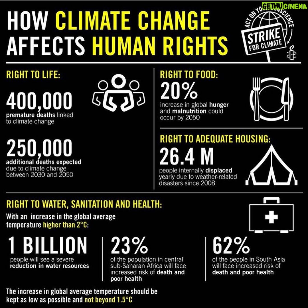 Ashleigh Cummings Instagram - It has begun!! Climate strikes are igniting across the globe and this might be one of the most important days/weeks in our history as a species. In three days, before the UN Climate Summit in NYC and we need to So go to globalclimatestrike.net or strikewithus.org to enter your zip code and find a strike near you! Scientists have worked tirelessly but need an umbilical chord that will take these findings into the world and force politicians to pay attention and implement change: you are that chord, and we desperately need everyone to engage in PERSONAL ACTION and POLITICAL ACTIVISM if we don’t want to destroy this wild, floating miracle in the midst of space. If you can’t make it (there are many jobs which won’t allow you to do so - no shame! I don’t think I’ll be able to make it either 😫) find another way to make a difference: 1. Personal action: Take a selfie and use the hashtag #climatestrike or tag @globalclimatestrike . Go vegan for a day or buy no new things. Pick up trash. Research and share facts or ideas for a more sustainable lifestyle. Donate. 2. Political activism: Call or email your senator/political leader (it’s SO easy - google it!) and put pressure on them to stop supporting fossil fuels, switch to renewable energy and support a just transition for employees/communities etc etc. There are scripts online so spend 5 mins of your day doing it! We need to activate on this level as that is where the big change occurs - and politicians respond to pressure in numbers. Every voice counts! (Swipe right for some more info on why this climate crisis matters from a human rights perspective!)