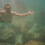 Ashleigh Cummings Instagram - Mermaids exist. I’ve just done 3 solar circles with this one... Lucky dude... 😌🧜‍♂️🌈💖